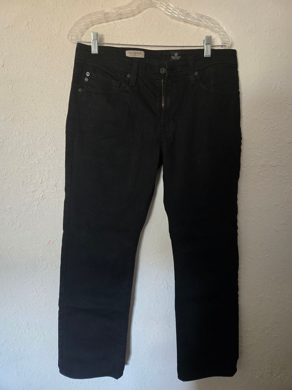 AG Adriano Goldschmied Black Protégé straight leg jeans